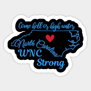 North Carolina wnc strong Appalachian strong hurricane Helene Sticker